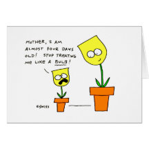 Funny Mothers Day Flowers Greeting Cards