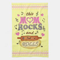 Funny Mother's Day Mom Rocks Mojo Towel