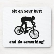Funny mountain biking mouse pads