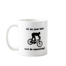 Funny mountain biking coffee mugs