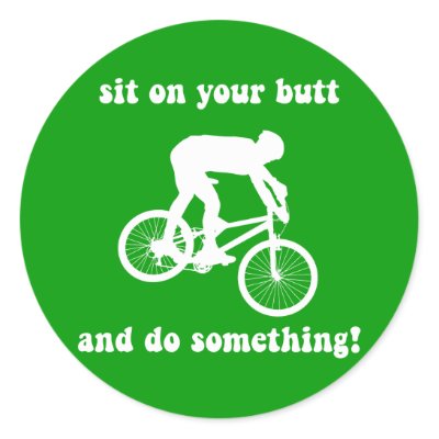 Funny Sticker on Funny Mountain Biking Sticker From Zazzle Com