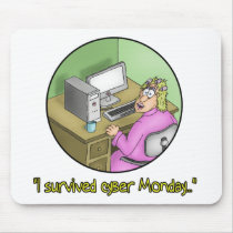 Funny Mouse pads: Survived Cyber Monday mousepads