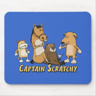 Funny mousepad: Captain Scratchy mousepad