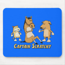 Funny mousepad: Captain Scratchy
