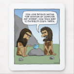 Funny mousepad: Caveman Tweets