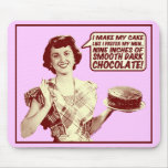 Funny Mousepad - Retro Housewife Nine Inches