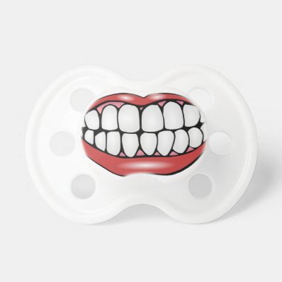 Funny Mouth and Teeth BooginHead Pacifier