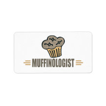 Funny Muffin Custom Address Labels