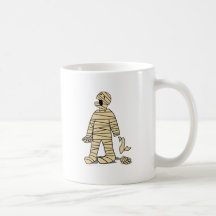 Funny Mummy Broken Hand Halloween Coffee Mugs