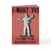 Funny Mummy Party Invites You Customize card