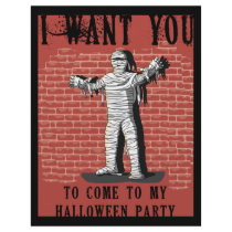 Funny Mummy Party Invites You Customize flyers