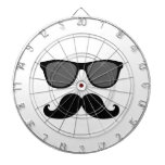 Funny Mustache and Black Sunglasses Dartboards