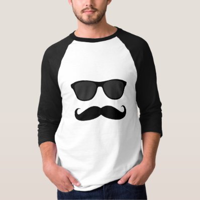 Funny Mustache and Sunglasses T-shirt