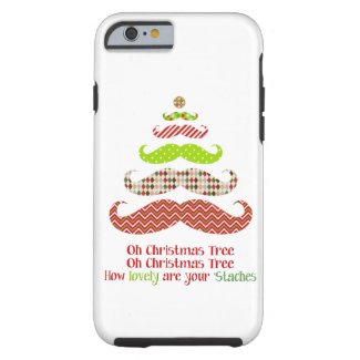 Funny Mustache Christmas tree holiday iPhone 6 cas iPhone 6 Case