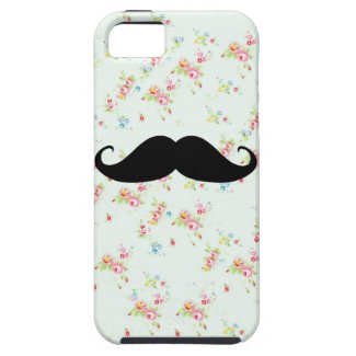Funny mustache floral mustaches girly pattern
