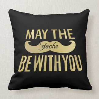 Funny Mustache Pillow