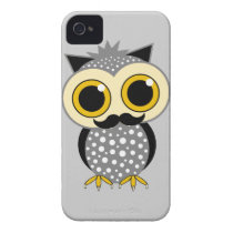 funny mustache owl case-mate iphone 4 case
