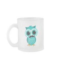 funny mustache owl coffee mugs