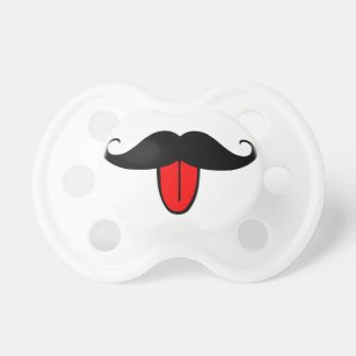 Funny mustache pacifiers