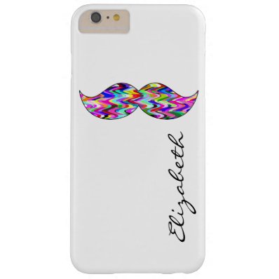 Funny Mustache Plain White Background Barely There iPhone 6 Plus Case