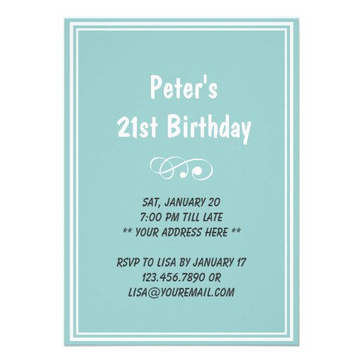 Funny Mustache Pug Birthday Party Invitation