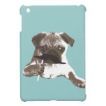 Funny Mustache Pug iPad Mini Case