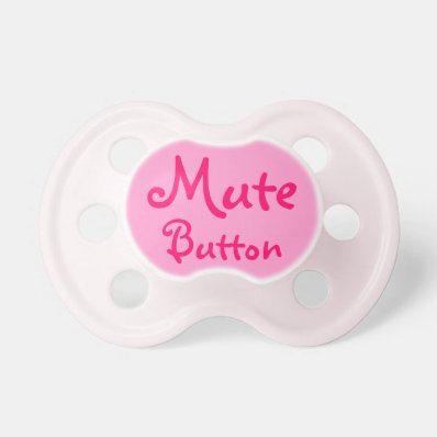 funny mute button pacifier BooginHead pacifier