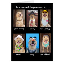 Funny Nephew Birthday Card