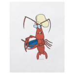 funny nervous lobster chef cooking flyers