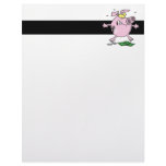 funny nervous piggy bank customized letterhead