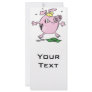 funny nervous piggy bank rack card design