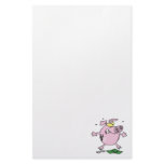 funny nervous piggy bank stationery design