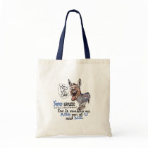 Funny Never Assume Anti Obama Donkey t-shirts Tote Bag