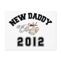 Funny New Daddy 2012 Postcard