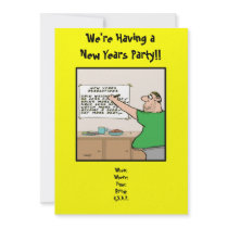 Funny New Years Party Invitation,