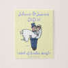 Funny Newlyweds Honeymoon Jigsaw Puzzle puzzle