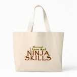 Funny Ninja Joke Canvas Tote Bags