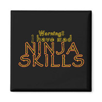 Funny Ninja Joke Magnets