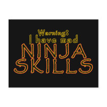 Funny Ninja Joke Postcards