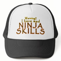 Funny Ninja Joke Trucker Hats by AnimeFanatic Funny Ninja Joke Trucker Hats