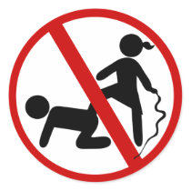 Funny NO Domineering ⚠ Thai Sign ⚠ Stickers