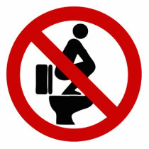 Funny NO Feet on the Seat ⚠ Thai Sign ⚠ Photo Cutouts