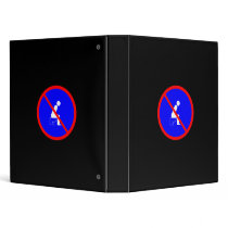 Funny No Sitting On Toilet Sign Binder
