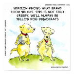Funny NSA Yellow Doe Democrat Poster posters