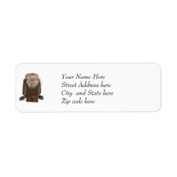Funny Nubian Goat With Monocle Return Address Labels