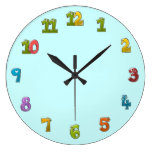funny numbers wall clock