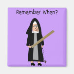 Funny Nun Cards :Nuns Carried Rulers" Fridge Magnet