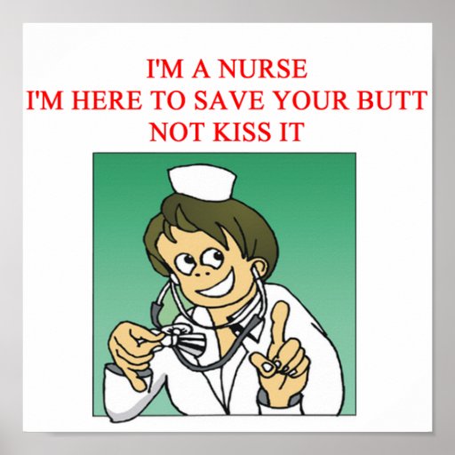 funny nurse joke print | Zazzle
