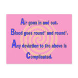 Funny Nurse or Respiratory Therapy Gifts Postcards