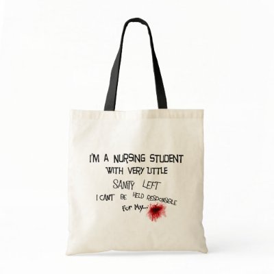 Nursing Tote Bags on Funny Nursing Student T Shirts And Gifts Tote Bags By Themedicaldepot